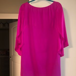 Fuscia Milly bell sleeve dress